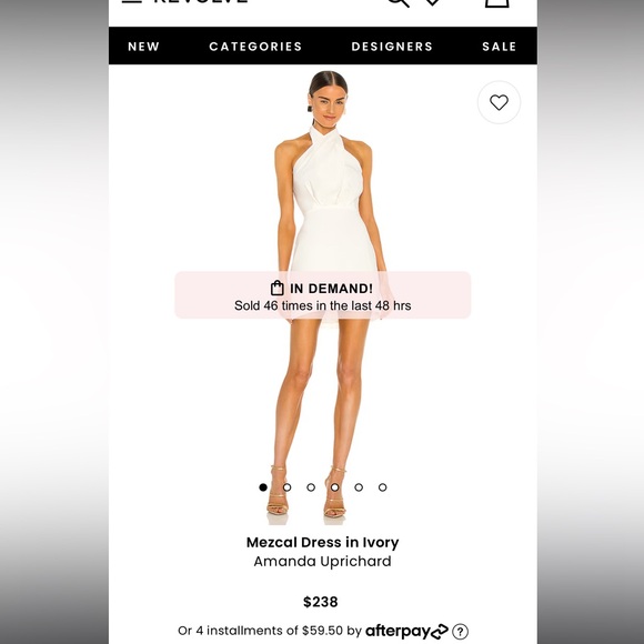 mezcal dress in ivory Amanda Uprichard Mezcal Dress in Ivory